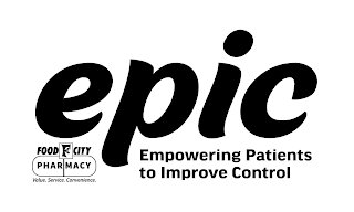 EPIC EMPOWERING PATIENTS TO IMPROVE CONTROL FOOD FC CITY PHARMACY VALUE. SERVICE. CONVENIENCE.