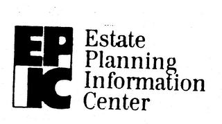 EPIC ESTATE PLANNING INFORMATION CENTER logo