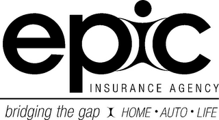 EPIC INSURANCE AGENCY BRIDGING THE GAP HOME · AUTO · LIFE logo