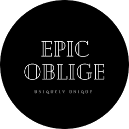 EPIC OBLIGE UNIQUELY UNIQUE logo