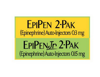 EPIPEN 2-PAK EPIPEN JR 2-PAK (EPINEPHRINE) AUTO-INJECTORS 03 MG 015 MG logo
