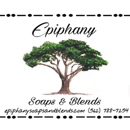 EPIPHANY SOAPS & BLENDS EPIPHANYSOAPSANDBLENDS.COM (562) 788-7254 logo