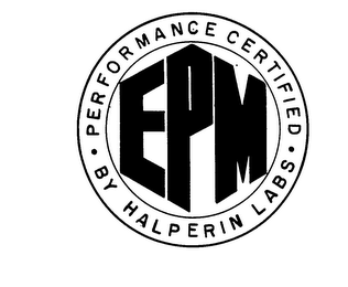 EPM PERFORMANCE CERTIFIED BY HALPERIN LABS logo