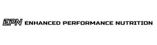 EPN ENHANCED PERFORMANCE NUTRITION logo