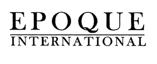 EPOQUE INTERNATIONAL logo