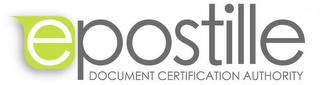EPOSTILLE DOCUMENT CERTIFICATION AUTHORITY logo