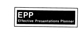 EPP-EFFECTIVE PRESENTATIONS PLANNER logo