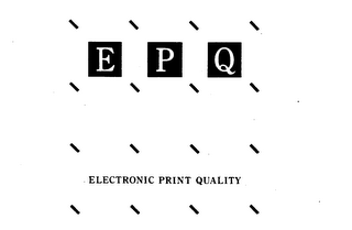 EPQ ELECTRONIC PRINT QUALITY logo