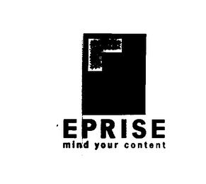EPRISE MIND YOUR CONTENT logo