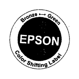EPSON COLOR SHIFTING LABEL BRONZE GREEN logo