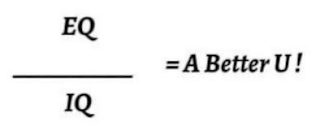 EQ / IQ = A BETTER U! logo