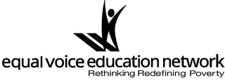 EQUAL VOICE EDUCATION NETWORK RETHINKING REDEFINING POVERTY logo