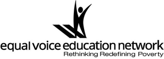 EQUAL VOICE EDUCATION NETWORK RETHINKING REDEFINING POVERTY logo