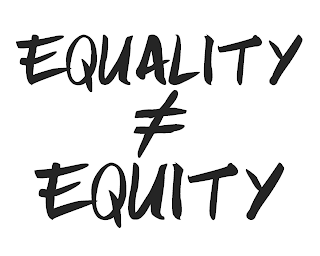EQUALITY DOES NOT EQUAL EQUITY logo