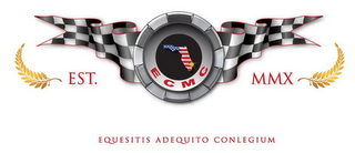 EQUESITIS ADEQUITO CONLEGIUM EST. MMX ECMC logo