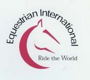 EQUESTRIAN INTERNATIONAL RIDE THE WORLD logo