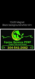 EQUINE BALANCE PEMF PEOPLE PETS AND HORSES 304-541-2682 logo