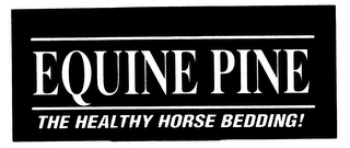 EQUINE PINE THE HEALTHY HORSE BEDDING! logo