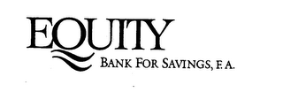 EQUITY BANK FOR SAVINGS, F.A. logo