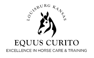 EQUUS CURITO EXCELLENCE IN HORSE CARE &TRAINING LOUISBURG KANSAS logo
