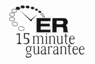 ER 15 MINUTE GUARANTEE logo