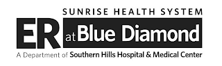 ER AT BLUE DIAMOND SUNRISE HEALTH SYSTEM A DEPARTMENT OF SOUTHERN HILLS HOSPITAL & MEDICAL CENTER logo