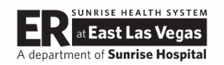 ER AT EAST LAS VEGAS A DEPARTMENT OF SUNRISE HOSPITAL SUNRISE HEALTH SYSTEM logo