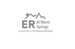 ER AT WARM SPRINGS AN EXTENSION OF HENDERSON HOSPITAL logo