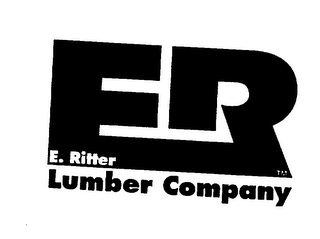 ER E. RITTER LUMBER COMPANY logo