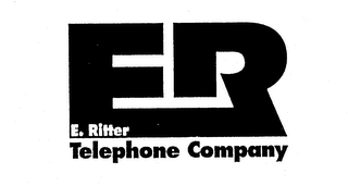 ER E. RITTER TELEPHONE COMPANY logo