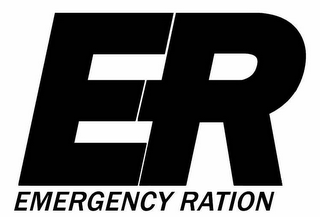 ER EMERGENCY RATION logo