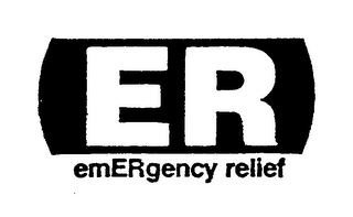 ER EMERGENCY RELIEF logo