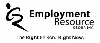 ER EMPLOYMENT RESOURCE GROUP, INC. THE RIGHT PERSON. RIGHT NOW. logo