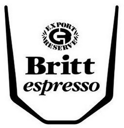 ER EXPORT RESERVE BRITT ESPRESSO logo