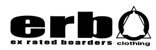 ERB EX RATED BOARDERS CLOTHING logo