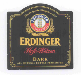 ERDINGER HEFE-WEIZEN DARK logo
