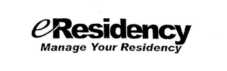 ERESIDENCY MANAGE YOUR RESIDENCY logo