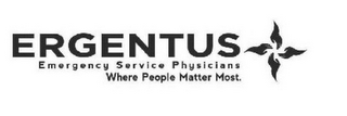 ERGENTUS EMERGENCY SERVICE PHYSICIANS WHERE PEOPLE MATTER MOST. logo