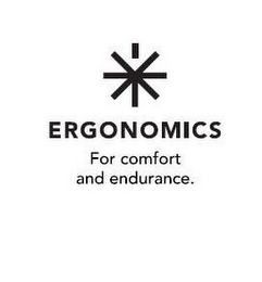 ERGONOMICS FOR COMFORT AND ENDURANCE. logo