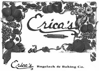 ERICA'S ERICA'S RUGELACH & BAKING CO. logo