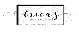 ERICA'S EVENTS & DECOR ELEGANCE WITH ONE TOUCH logo