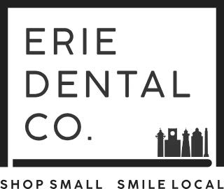ERIE DENTAL CO. SHOP SMALL SMILE LOCAL logo