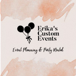 ERIKA'S CUSTOM EVENTS EVENT PLANNING & PARTY RENTAL logo
