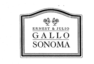 ERNEST & JULIO GALLO SONOMA logo