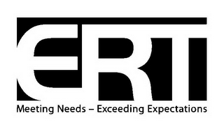ERT MEETING NEEDS - EXCEEDING EXPECTATIONS logo