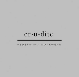 ER·U·DITE REDEFINING WORKWEAR logo