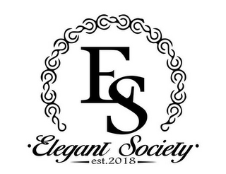 ES · ELEGANT SOCIETY · - EST. 2018 - logo