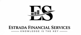 ES ESTRADA FINANCIAL SERVICES KNOWLEDGE IS THE KEY logo
