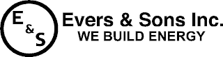 E&S EVERS & SONS INC. WE BUILD ENERGY logo
