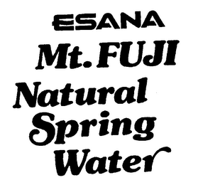 ESANA MT. FUJI NATURAL SPRING WATER logo